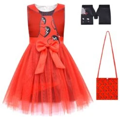 Girls Princess Red Dress The Rise Of Red Halloween Red Costume