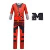 Kids The Rise Of Red Costume Princess Red Jumpsuit With Gloves For Dress Up Party