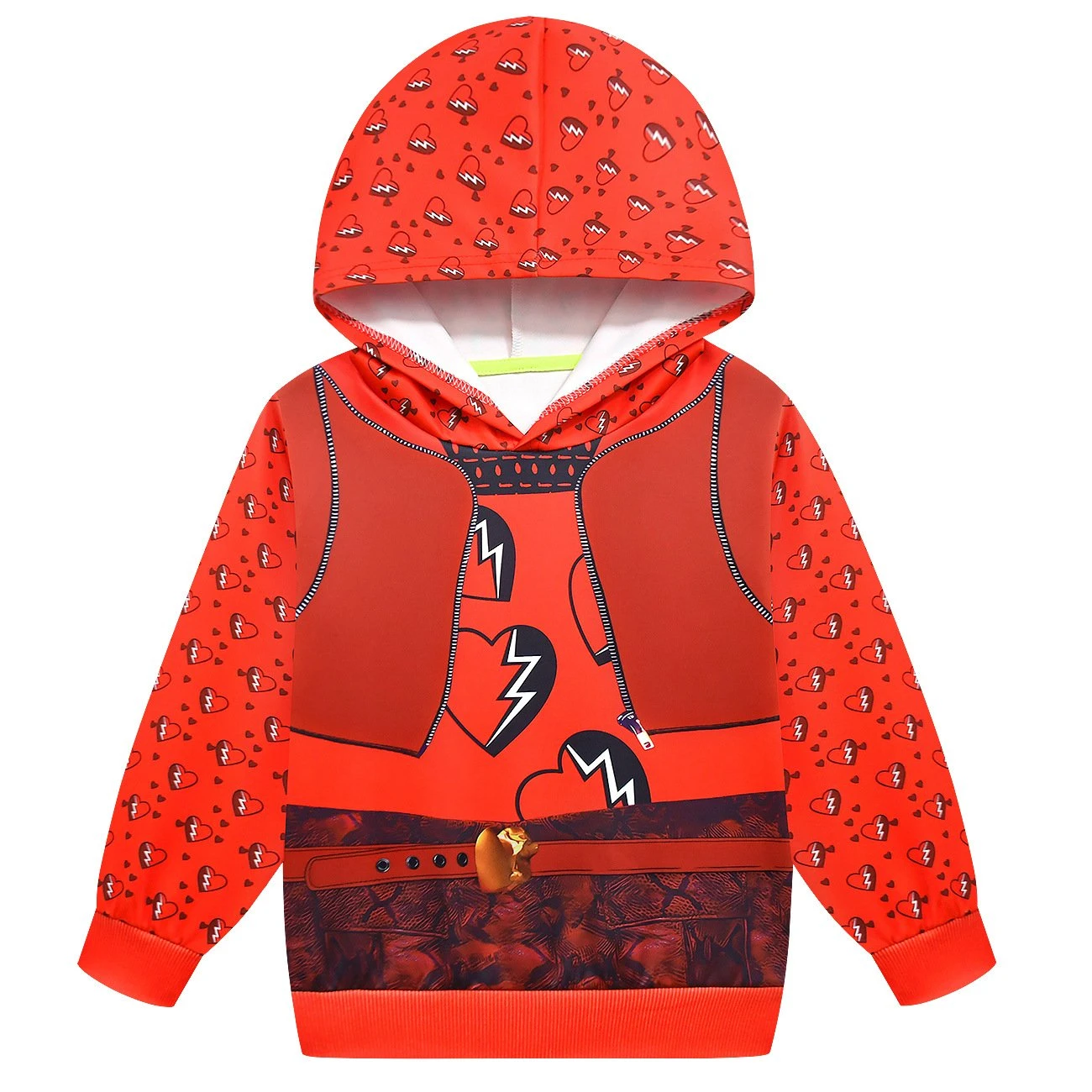Kids Princess Red Hoodie And Pants The Rise Of Red Hooded Sweat Suit For Daily Wear 3 Kids Princess Red Hoodie And Pants The Rise Of Red Hooded Sweat Suit For Daily Wear - Image 3