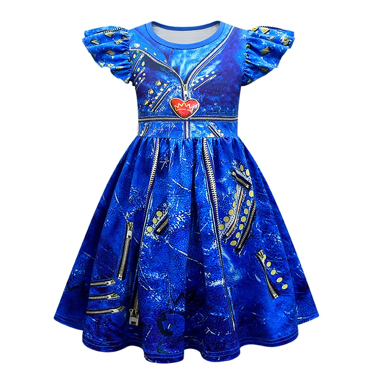 Kids Evie Dress Princess Cosplay Costume Evie Wig Gloves And Dress For Halloween Carnival 2 Kids Evie Dress Princess Cosplay Costume Evie Wig Gloves And Dress For Halloween Carnival - Image 2