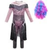 Evil Audrey Costume Princess Jumpsuit And Wig 2pcs Set For Kids And Adults