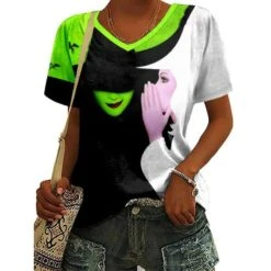 Women Wicked T-shirt The Witch Summer Tee Green Elphaba Costume For Adult -Children Toys Sale jpg 5b1ea06e 6938 4d2d a634 93b7e557e2ea