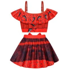 Girls Princess Red Swimsuit Red Offshoulder Tops Skirt And Swimming Cap For Beach Vacation -Children Toys Sale jpg 858d626a e911 4954 be28 3e91e2882881