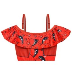 Girls Princess Red Swimsuit Red Offshoulder Tops Skirt And Swimming Cap For Beach Vacation -Children Toys Sale jpg 958f9858 a2bd 4246 8d9c 16ab855cb7b3