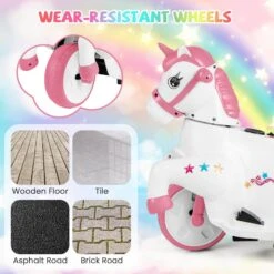 12V Kids Ride-On Toy With Training Wheels Dual Riding Modes Music Safety Horse Toy For Girls -Children Toys Sale jpg 9c56fb5e 70d8 46da b681 46ce9ed1a484