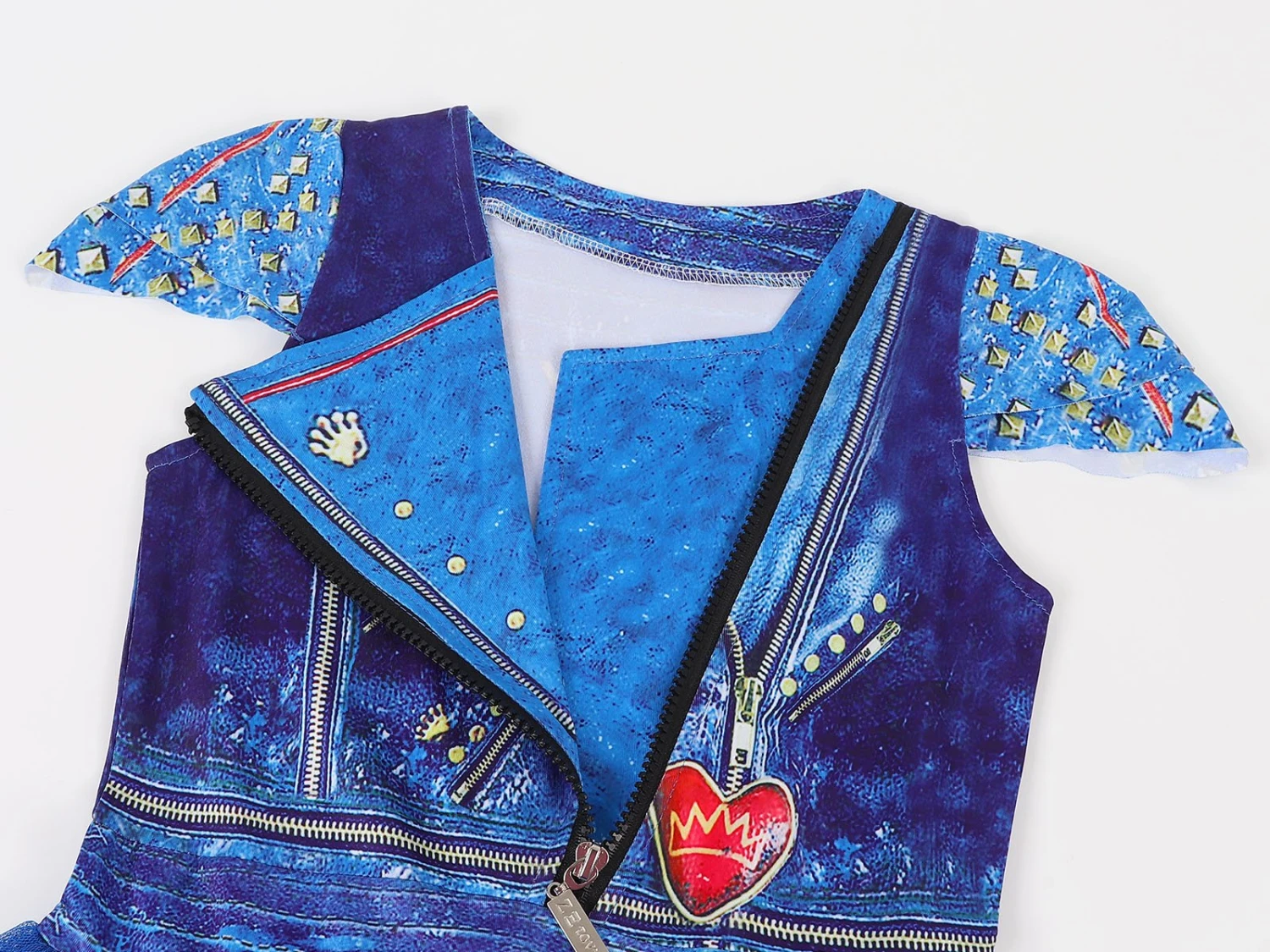 Girls Evie Costume Princess Birthday Party Tulle Dress Cosplay Fancy Outfit 9 Girls Evie Costume Princess Birthday Party Tulle Dress Cosplay Fancy Outfit - Image 9