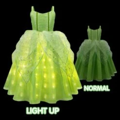 Girls Tink Bell Light Up Dress Green Ball Gown LED Costume With Wing For Dress Up Party -Children Toys Sale jpg a27e93cc 2fc9 4378 9df6 7a6ddbdce1c4