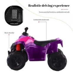 12V Ride On ATV With Low & High Speed Childs Ride-on Car W/ Bluetooth Music And LED Lights Girls Ride-On Toys -Children Toys Sale jpg a3a79514 778f 415c a840 7ef0847064a1