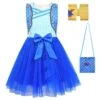 Girls Chloe Charming Sleeveless Dress The Rise Of Red Blue Costume With Bag And Gloves