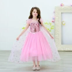 Kids Pink Elsa Dress Summer Party Dress Birthday Dress Up For Girls 3T-10 Years -Children Toys Sale jpg b4da10e5 45d7 409d 95ac efce74ae22cd