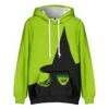 Unisex Wicked Hoodie Women Men The Witch Hooded Green Sweatshirt For Halloween Party