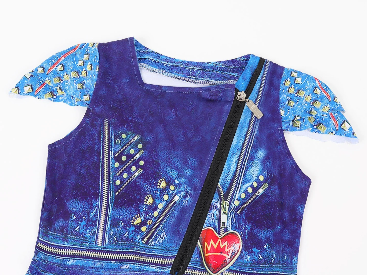 Girls Evie Costume Princess Birthday Party Tulle Dress Cosplay Fancy Outfit 8 Girls Evie Costume Princess Birthday Party Tulle Dress Cosplay Fancy Outfit - Image 8