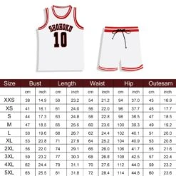 Slam Dunk Jersey Sakuragi Hanamichi #10 Uniform Shohoku Jersey White Basketball Shirt Shorts For Kids Adults -Children Toys Sale jpg c3f41ffa dc6d 4158 a62b 5ff9e5b1e686