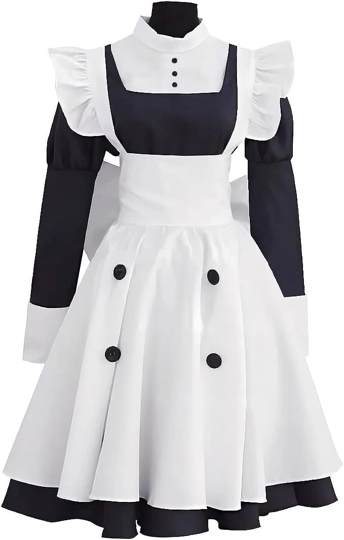 Adult Mey Rin Cosplay Costume Maid Halloween Outfit Girl Party Evening Dress 5 Adult Mey Rin Cosplay Costume Maid Halloween Outfit Girl Party Evening Dress - Image 5