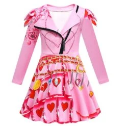 Girls Queen Of Hearts Costume The Rise Of Red Bridget Pink Dress Pants And Wig For Halloween Carnival -Children Toys Sale jpg eca0c28a 112a 455f b098 de19f8ce188b