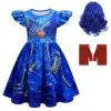 Kids Evie Dress Princess Cosplay Costume Evie Wig Gloves And Dress For Halloween Carnival
