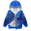 Kids Evie Costume Zip Up Warm Fleece Hooded Sweatshirt Fashion Tops For Daily Wear