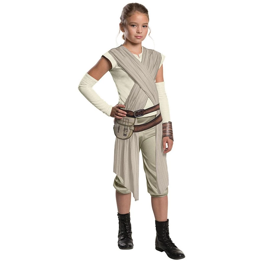 Girls Rey Costume Halloween Rey Cosplay Outfit Jumpsuit Belt And Wrist Band Suit 1 Girls Rey Costume Halloween Rey Cosplay Outfit Jumpsuit Belt And Wrist Band Suit