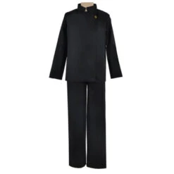 Satoru Gojo Costume Black JJK Halloween Cosplay Outfit With Glass Wig Blinder Full Set -Children Toys Sale jujutsu Goji costume for adult 3