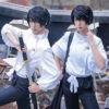 Adult Yuta Okkotsu Costume White JJK Cosplay Outfit Shirt Pants And Belt Full Set