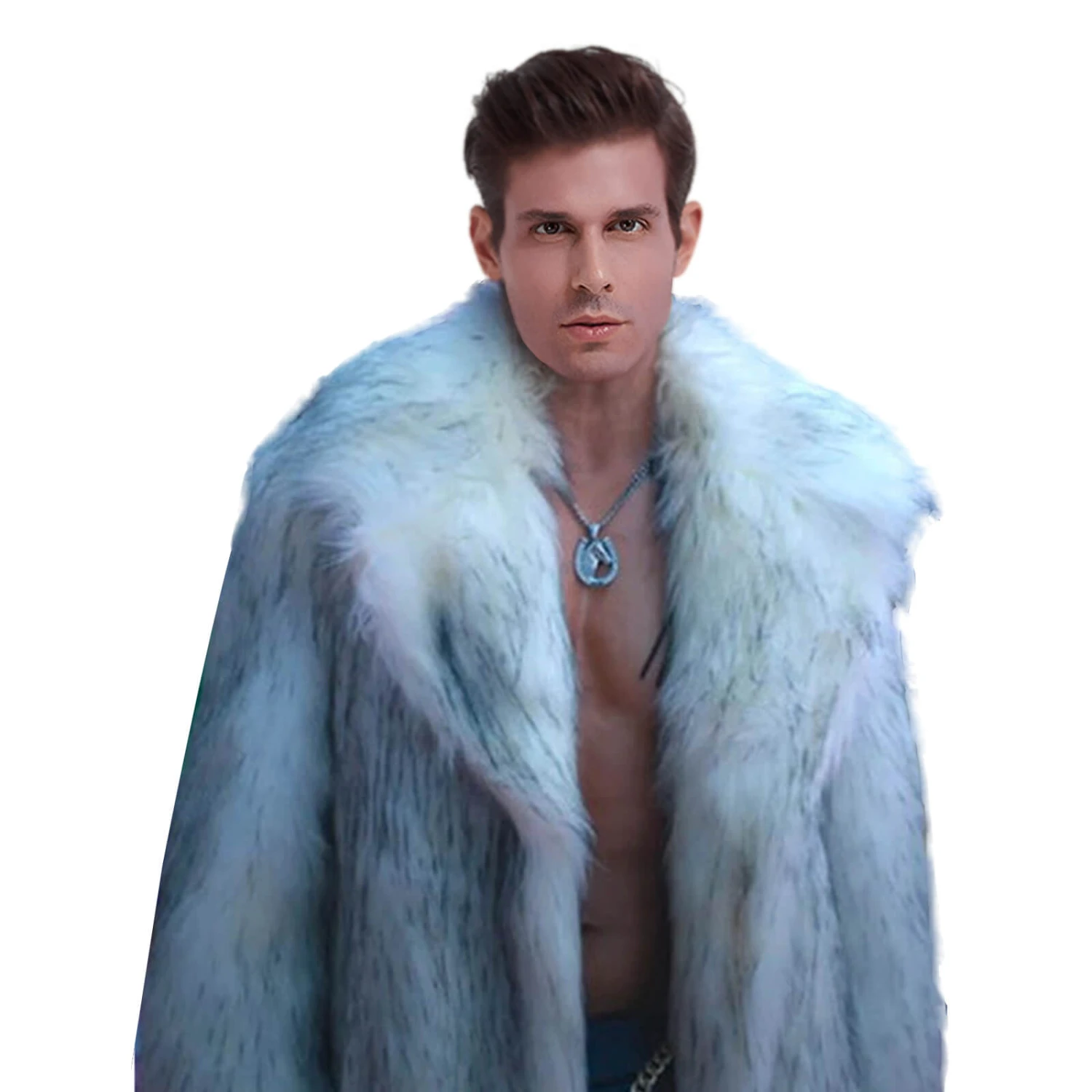 Ryan Gosling Faux Fur Coat Genuine Men's Thick Fleece Long Sleeve Coats Halloween Cosplay Costume 10 Ryan Gosling Faux Fur Coat Genuine Men's Thick Fleece Long Sleeve Coats Halloween Cosplay Costume - Image 10