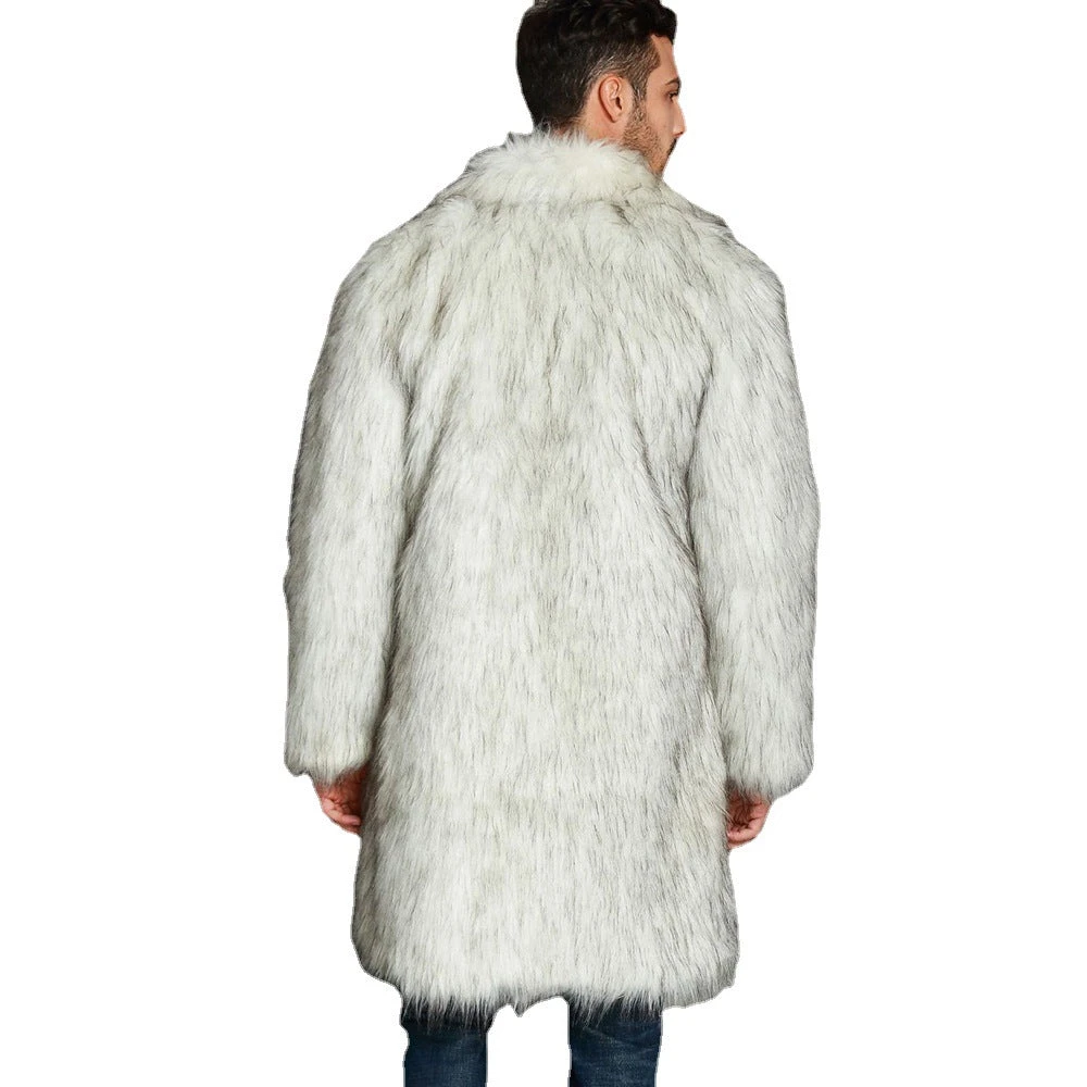 Ryan Gosling Faux Fur Coat Genuine Men's Thick Fleece Long Sleeve Coats Halloween Cosplay Costume 5 Ryan Gosling Faux Fur Coat Genuine Men's Thick Fleece Long Sleeve Coats Halloween Cosplay Costume - Image 5
