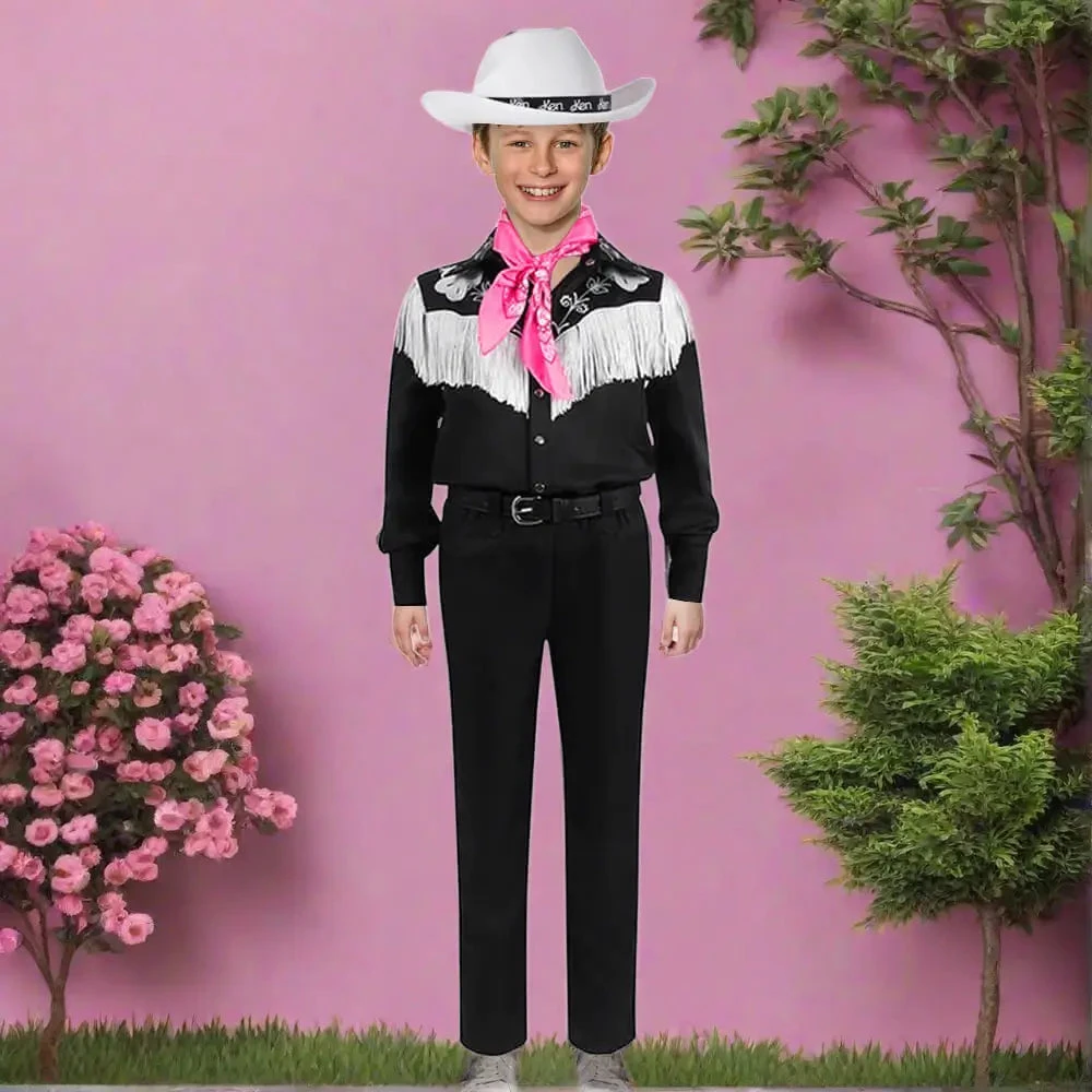 Western Cowboy Outfit With Neckerchief And Hat 70s 80s Fringe Disco Costumes 2 Western Cowboy Outfit With Neckerchief And Hat 70s 80s Fringe Disco Costumes - Image 2
