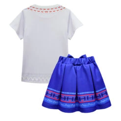 Girls Luisa Madrigal White T-shirt Blue Skirt Suit Party Carnival Hallowen Costume For Kids Age 2+ 10 Girls Luisa Madrigal White T-shirt Blue Skirt Suit Party Carnival Hallowen Costume For Kids Age 2+ -Children Toys Sale kids Luisa encanto outfit 2