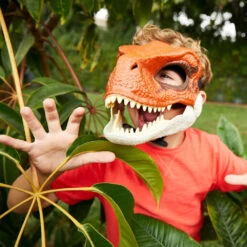 Kids Adult Dinosaur 3D Mask Breathable Latex Full Head Mask For Halloween Party Cosplay 16 Kids Adult Dinosaur 3D Mask Breathable Latex Full Head Mask For Halloween Party Cosplay -Children Toys Sale kids adult dinosaur 3d mask for halloween 6