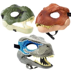 Kids Adult Dinosaur 3D Mask Breathable Latex Full Head Mask For Halloween Party Cosplay 15 Kids Adult Dinosaur 3D Mask Breathable Latex Full Head Mask For Halloween Party Cosplay -Children Toys Sale kids adult dinosaur 3d mask for halloween 7