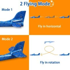 Airplane Launcher Toys 2 Flight Modes LED Foam Glider Kids Catapult Plane For Boys And Girls 10 Airplane Launcher Toys 2 Flight Modes LED Foam Glider Kids Catapult Plane For Boys And Girls -Children Toys Sale kids airplane launcher toys 7