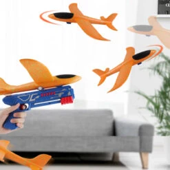 Airplane Launcher Toys 2 Flight Modes LED Foam Glider Kids Catapult Plane For Boys And Girls 13 Airplane Launcher Toys 2 Flight Modes LED Foam Glider Kids Catapult Plane For Boys And Girls -Children Toys Sale kids airplane launcher toys 8