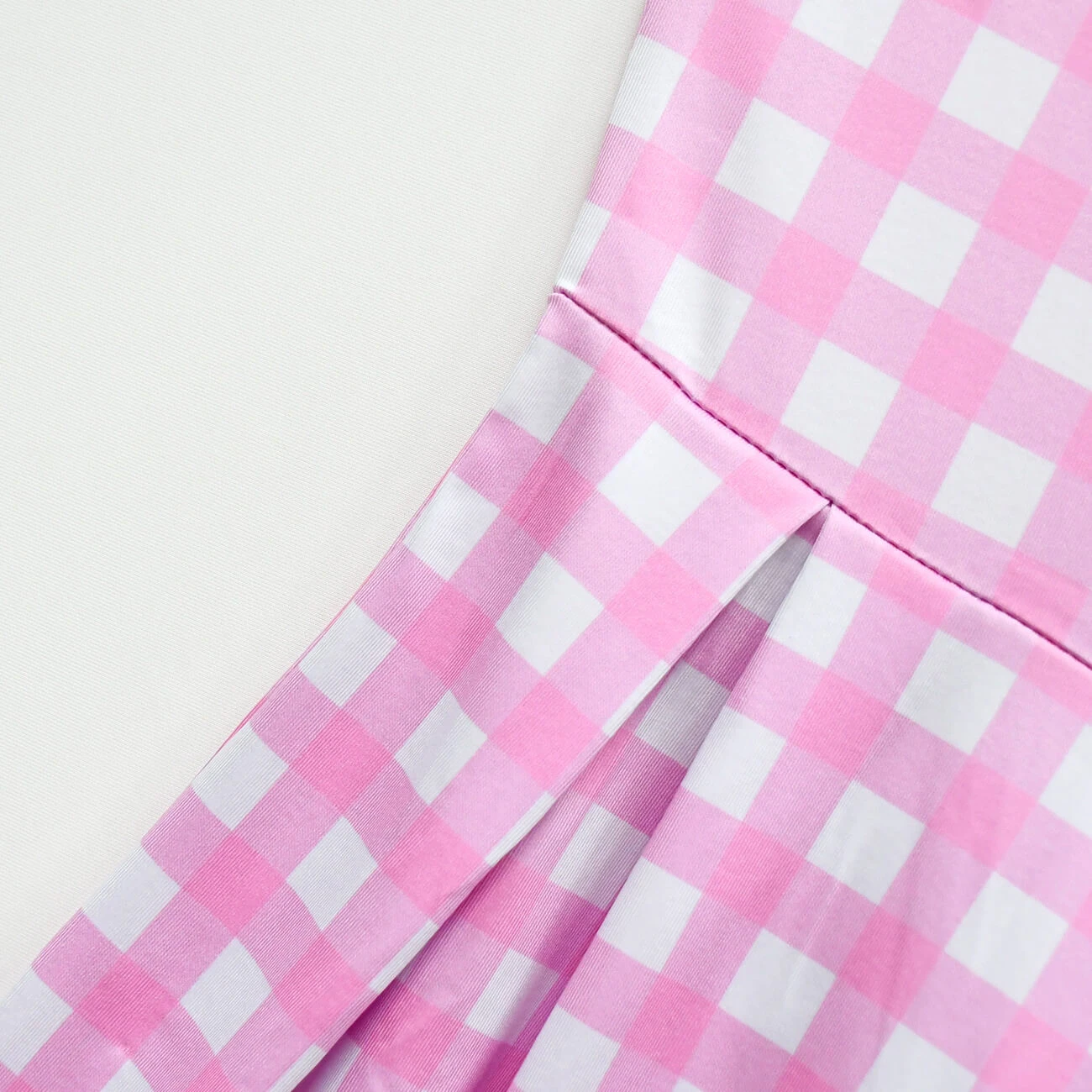 Girls Pink Plaid Dress With Hat Bag And Jewelry Kids Cosplay Outfit For Halloween Party 7 Girls Pink Plaid Dress With Hat Bag And Jewelry Kids Cosplay Outfit For Halloween Party - Image 7