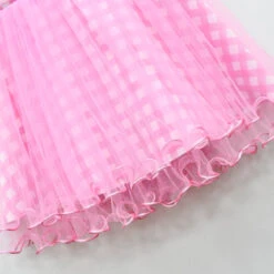 Girls Pink Dress Plaid Lace Ball Gown Party Costume With Accessories For Age 2T-8 -Children Toys Sale kids barbie dress 4 3707dd6c 883b 4776 85eb 860c73ef79a6