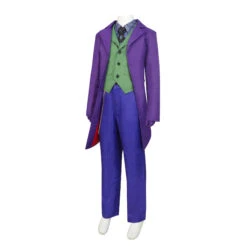Kids Guason Costume Purple Joker Cosplay Outfit Halloween Overcoat Full Set For Boys -Children Toys Sale kids batman dark knight joker costume 2