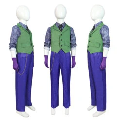 Kids Guason Costume Purple Joker Cosplay Outfit Halloween Overcoat Full Set For Boys -Children Toys Sale kids batman dark knight joker costume 3