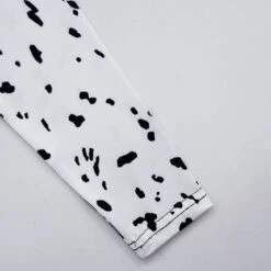 Kids Black/ White Costume Halloween Spotted Jumpsuit With Cloak Full Set For Cosplay -Children Toys Sale kids cruella de vil costume 5