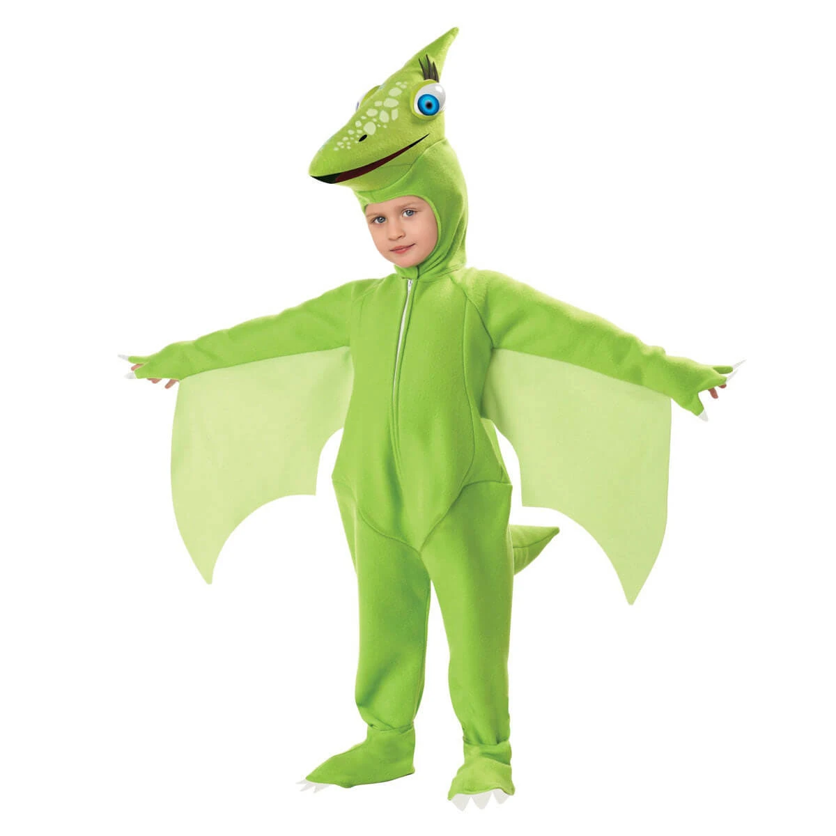 Kids Pterosaur Costume Dinosaur Jumpsuit Helmet 2Pcs Suit For Halloween Carnival (3-10 Years) 1 Kids Pterosaur Costume Dinosaur Jumpsuit Helmet 2Pcs Suit For Halloween Carnival (3-10 Years)