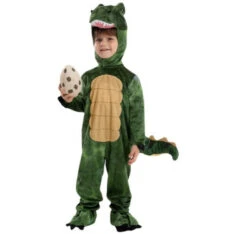 Kids Dinosaur Costume Baby T-rex Onesie Hood And Bootie 3pcs Set Realistic Dino Outfit -Children Toys Sale kids dinosaur csotume 7