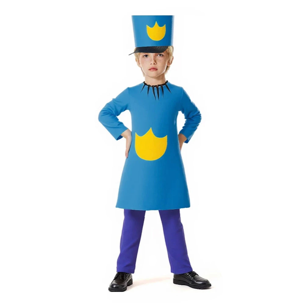 Kids Unisex Dog Police Costume Boys Girls Blue Tops Pants And Hat 3pcs Suit 1 Kids Unisex Dog Police Costume Boys Girls Blue Tops Pants And Hat 3pcs Suit
