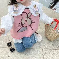 Kids Easter Costume Bunny Short Sleeve Sweater And Shirt 2pcs Clothes Set Girls Cute Bunny Outfit -Children Toys Sale kids easter costume bunny outfit 5