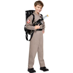 Kids Ghost Hunter Costume Venkman Ray Stantz Cosplay Outfit Boys Gilrs Halloween Costume