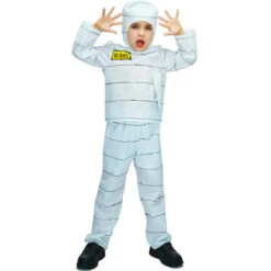 Children Halloween Cosplay Costume Under Wraps Boys Girls Ghost Horror Outfit For Halloween Party -Children Toys Sale kids halloween mummy costume 6