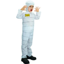 Children Halloween Cosplay Costume Under Wraps Boys Girls Ghost Horror Outfit For Halloween Party -Children Toys Sale kids halloween mummy costume 8