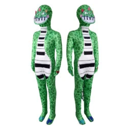 Kids Dinosaur Costume Boys Girls The Piano Dino Green Jumpsuit With Helmet For Dress Up Party -Children Toys Sale kids poppy playtime pianosaurus costume 6