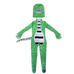 Kids Dinosaur Costume Boys Girls The Piano Dino Green Jumpsuit With Helmet For Dress Up Party -Children Toys Sale kids poppy playtime pianosaurus costume 7