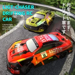 Kids Remote Control Drift Car 4WD RC Drift Stunt Car With LED Lights Glow, 14KM/H High-Speed, RC Toy Cars For Boys 4 5 6 7 8 9 10 -Children Toys Sale kids rc drift car 6