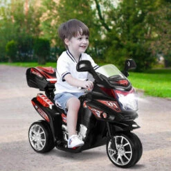 6V Electric Ride-on Motorcycle Kids 3 Wheels Ride On Car With Music, Horn And Headlights -Children Toys Sale kids ride on 3 wheels motorcycle 1