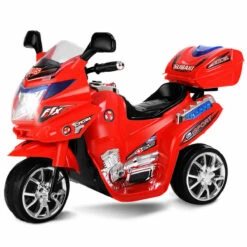 6V Electric Ride-on Motorcycle Kids 3 Wheels Ride On Car With Music, Horn And Headlights -Children Toys Sale kids ride on 3 wheels motorcycle 8