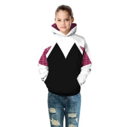 Kids Adults Gwen Hoodie Pants Superhero Unisex Long Sleeve Fashion Sweatshirt 16 Kids Adults Gwen Hoodie Pants Superhero Unisex Long Sleeve Fashion Sweatshirt -Children Toys Sale kids spider women gwen hoodie 4